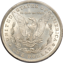 Seven U.S. collector coins certified by PCGS.