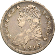 1812 (O-109), plus eight additional different dates, F to XF.