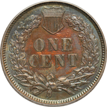 1909-S VDB, plus three additional attributed small cents.