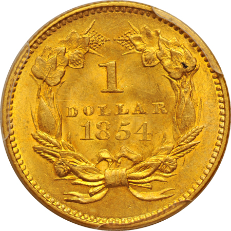 1854 Type 2. PCGS MS-63.