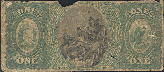 Original $1 Saint Louis, MO Charter# 1112 Rays. PCGS apparent Good-6/edge damage/minor ink erosion.