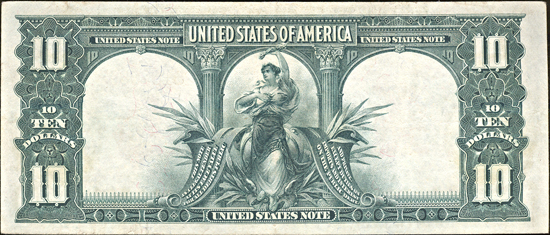 1901 $10 XF.