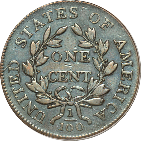 1803 Small Date, Large Fraction. SEGS XF-45 details/cleaned/questionable color.