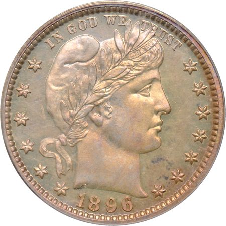 1896 PCGS PF-64.