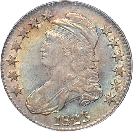 1823 (O-104) PCGS AU-50.