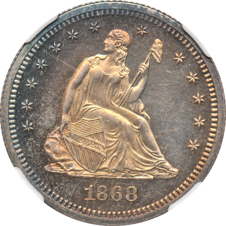 1868 NGC PF-63 CAMEO.