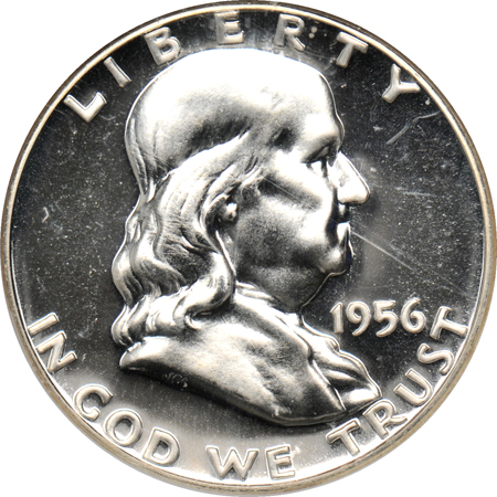 Eight modern proof coin, certified.