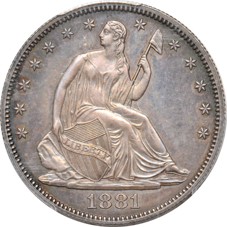 1881 PCGS PF-63+.