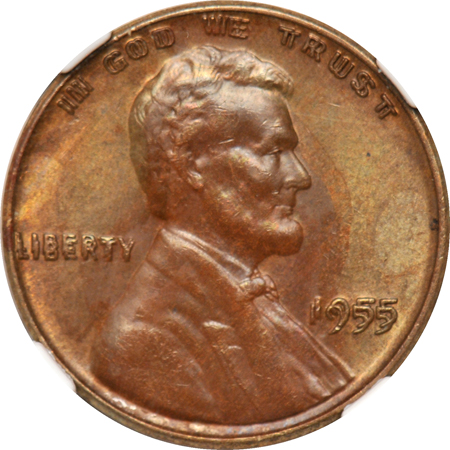 1955 Doubled Die Obverse NGC MS-62.