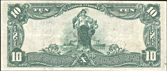 1902 $10 Saint Louis, MO Charter# 8455 Red Seal. XF.