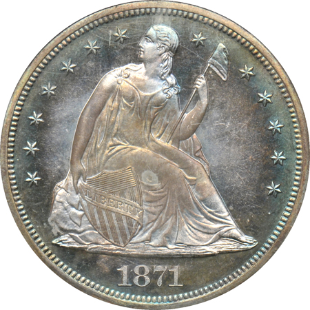 1871 ANACS PF-64.