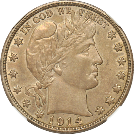 1914 NGC AU-53.