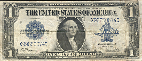 Forty 1923 $1 Silver Certificates.