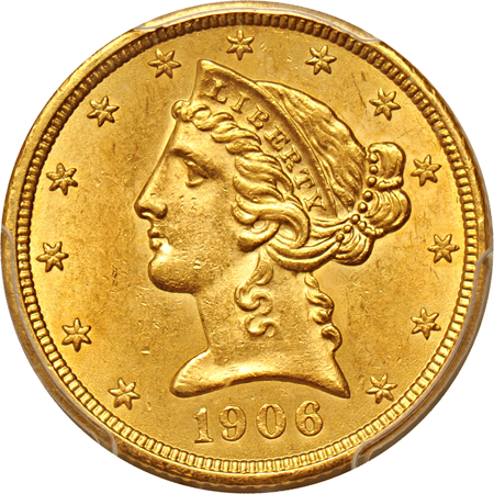 1906 PCGS MS-62+.