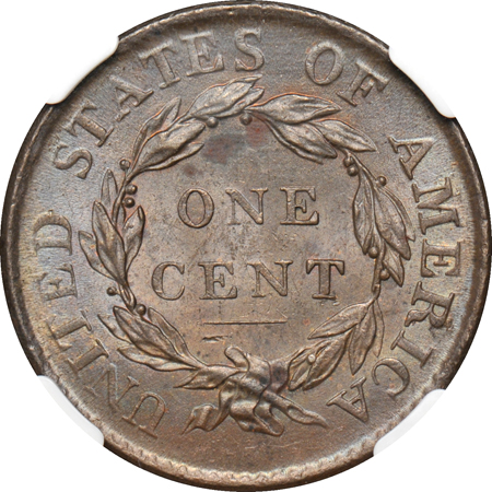 1819 Small Date (N-9) NGC MS-62.