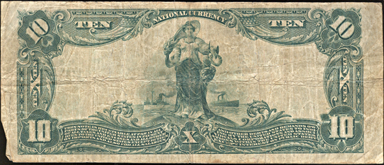 1902 $10 Saint Louis, MO Charter# 12506 Blue Seal. F.
