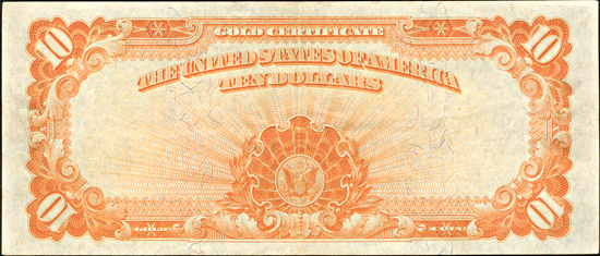 1922 $10 XF.