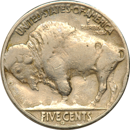 1937-D 3 Legged. VF.