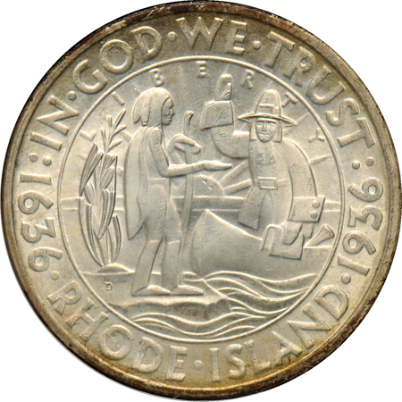 1936 P, D, S Rhode Island, all NGC MS-65.