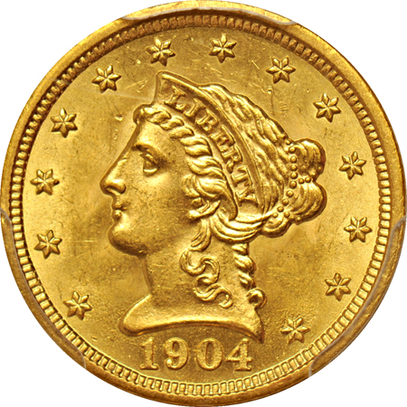 1904 PCGS MS-63+.