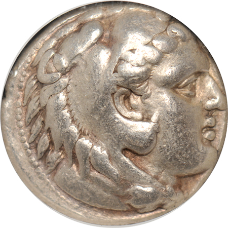 Ancient - Greece - Alexander the Great silver tetradrachm (336-323 BC), NGC Genuine.