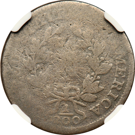 1802 1802/0 REVERSE OF 1802. NGC AG-3.