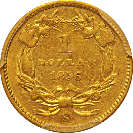 1856-S PCGS AU-55.