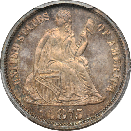 1875 PCGS PF-65.