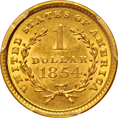 1854 Type 1. PCGS MS-63.