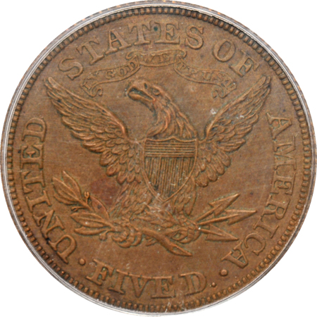 Judd-1243:  1872 Half Eagle Proof, copper, PCGS.