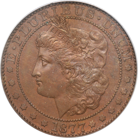 Judd-1513:  1877 Half-Dollar Pattern, copper, PCGS CAC.