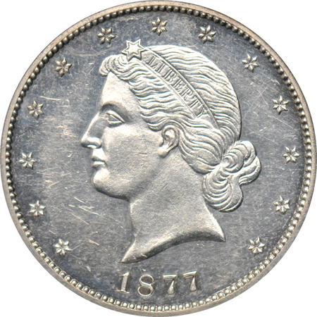 Judd-1540:  1877 Half-Dollar Pattern, silver, PCGS.