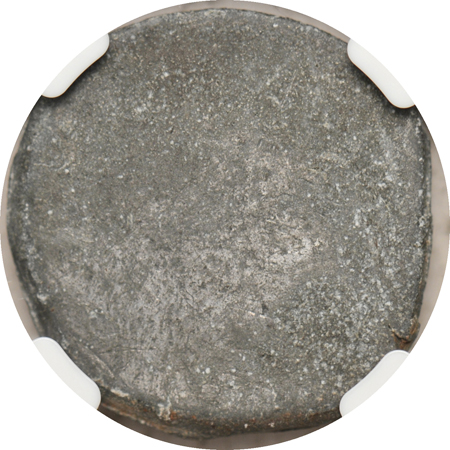 Pollock-3293:  (1867) Cent Pattern Uniface Die Trial Splasher, lead (?), NGC.