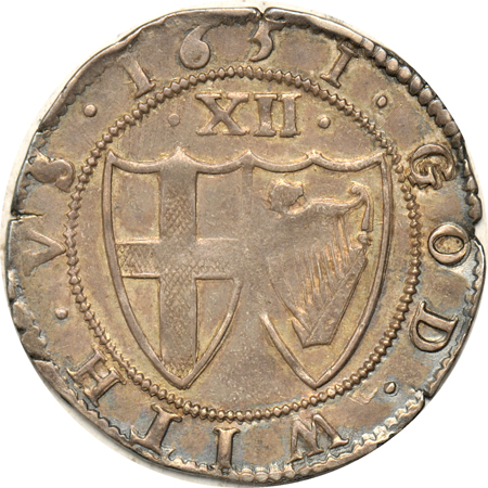 Great Britain - 1651 Shilling (Spink-3217) XF.