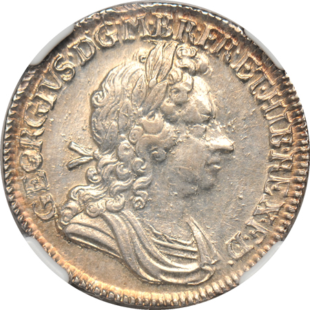 Great Britain - 1720 George I Shilling (Spink-3646) NGC AU-58.