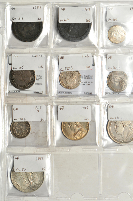 Great Britain - Thirteen coins.