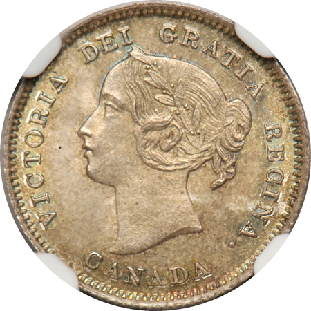 Canada - 1900 small date 5c NGC MS-66.