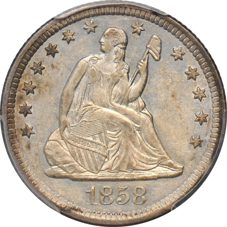 1858-O PCGS AU-55.