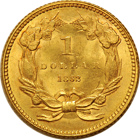 1862 Uncirculated.