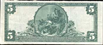 1902 $5 Carterville, MO Charter# 4475 Blue Seal. XF.