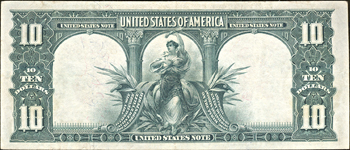 1901 $10 XF.