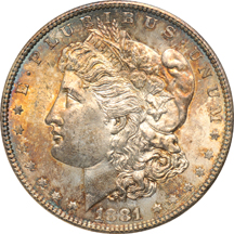 1881-S, 1887, and 1904-O, all NGC MS-65 (no line).