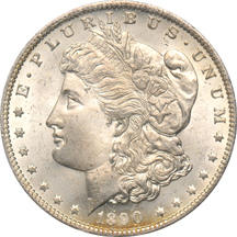 1890-O PCGS MS-65 (rattler) CAC.