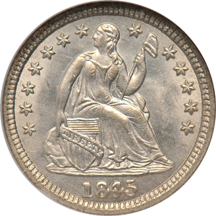 1845 NGC MS-65.