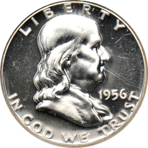 Eight modern proof coin, certified.