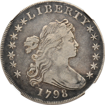 1798 Large Eagle (B-23, BB-105) NGC VF-25.