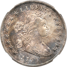 1796 (B-4, BB-61) NGC AU details/improperly cleaned.