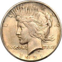 1921 PCGS MS-64.