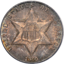 1860 PCGS MS-64.