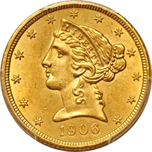 1906 PCGS MS-62+.